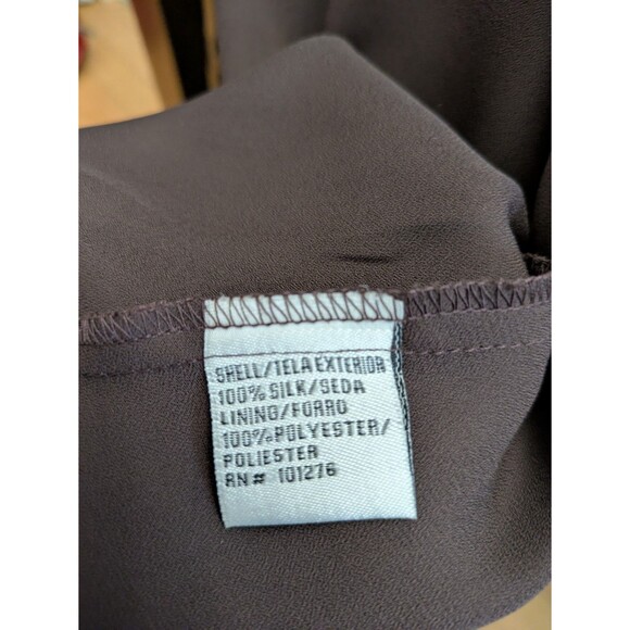 Vtg 90s Y2K ICE Silk Wrap Dress Leopard Print Midi Sheer Flowy Lightweight Sz 8 - Picture 9 of 13